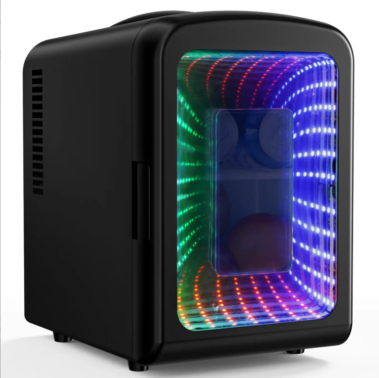4L Mini Fridge with Gaming Light – Portable Cooler for Bedroom, Car, Office & Dorm