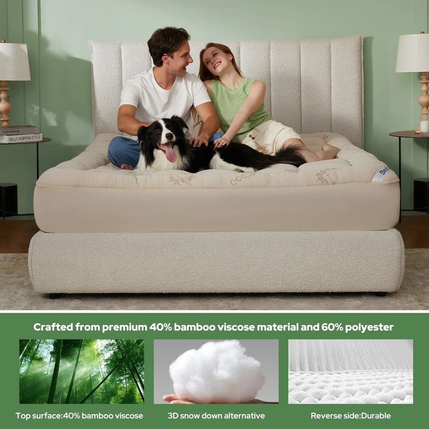 Thick Fitted Mattress Pad – Fluffy Pillow Top, Cooling & Soft, Deep Pocket (6–18")