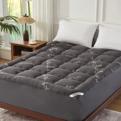 Thick Fitted Mattress Pad – Fluffy Pillow Top, Cooling & Soft, Deep Pocket (6–18")