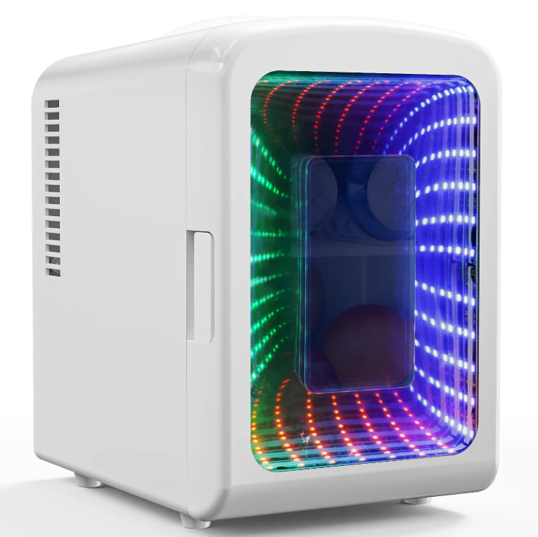 4L Mini Fridge with Gaming Light – Portable Cooler for Bedroom, Car, Office & Dorm