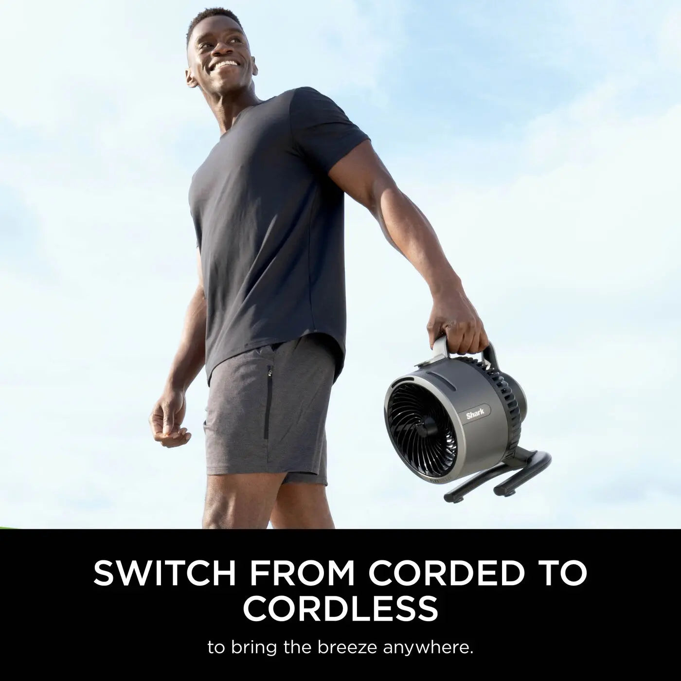 Portable Fan with Misting, Corded & Cordless, Indoor & Outdoor Use