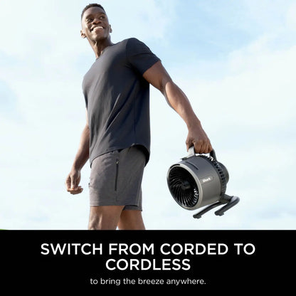 Portable Fan with Misting, Corded & Cordless, Indoor & Outdoor Use